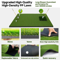 Tapis de frappe de golf Premium 5x4ft 4 inserts interchangeables tapis d'entraînement conduite écaillage balançoire 4-en-1 tapis de golf épaissi