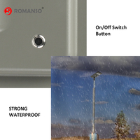 Lampadaire solaire LED 160-180LM/W 30W 40W 60W 80W 100W IP66 avec détecteur de mouvement RIP T2 T3 50000H Garantie 5 ans