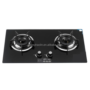 Estufa de gas doble de <span class=keywords><strong>butano</strong></span> natural con panel de vidrio, electrodoméstico de <span class=keywords><strong>cocina</strong></span> para interiores, placa de cocción empotrada, quemador de gas integrado para el hogar. - Product Image 1