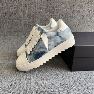 Chaussures de sport en toile à semelle épaisse avec logo personnalisé, lacets, bout rond, plateforme, chaussures classiques décontractées pour hommes - Product Image 3