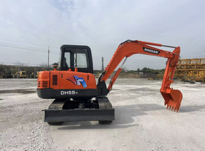 รถขุด DOOSAN DH55 5.5 ตัน มือสอง เครื่องยนต์ยันม่าร์ ปั๊มไฮดรอลิก Doosan Mottrol วาล์ว KYB ชั่วโมงการใช้งานต่ำ สภาพ 90% ปี 2023 พร้อมวิดีโอ - Product Image 1