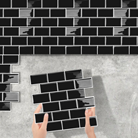 Carreaux autocollants pour crédence, panneaux muraux 3D décoratifs pour la maison