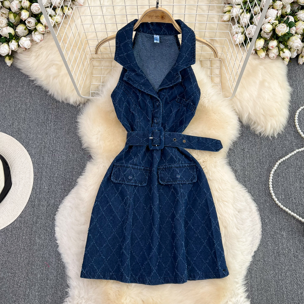Denim Dress - Jean Dress New Trend 2024 - Mini Length