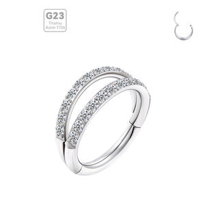 Evorte - Lote de 10 Piezas de Joyería para <span class=keywords><strong>Piercing</strong></span>, Anillos de <span class=keywords><strong>Aro</strong></span> con Cierre a Presión para Nariz, Labio, Tragus, Pezón, Ombligo, Septum, Barra de 1.2mm, G23 - Product Image 6