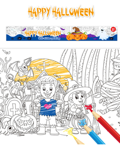 무지개 색상 DIY 색상 채우기 그림 벽 최대 스틱 그림 종이 할로윈/크리스마스 테마 교육 완구 2025 프리미엄 품질 - Product Image 5