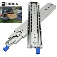 Glissière télescopique industrielle SNEIDA SND3076 de 76 mm, robuste, 225 kg, à roulement à billes, en acier laminé à froid Q235, pour usage extérieur et salle à manger