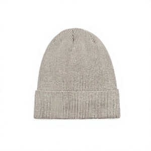 Unisex Solid Color Acrylic Beanie Knitted <b>Hat</b> for Adults Casual <b>Winter</b> Wear 56-58CM - Product Image 1