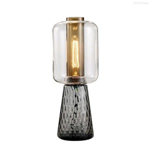 Hiện đại tối giản phòng ngủ phòng khách trang trí bóng thủy tinh Chụp đèn Đá Cẩm Thạch Đèn bàn - Product Image 5