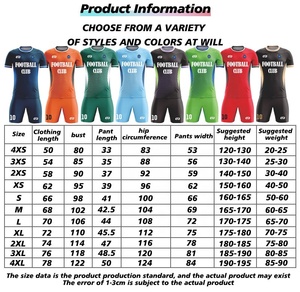 Conjunto de Camisas de Futebol Sublimadas por Atacado, Conjunto Respirável de Futebol, Roupas de Futebol de Secagem Rápida - Product Image 6