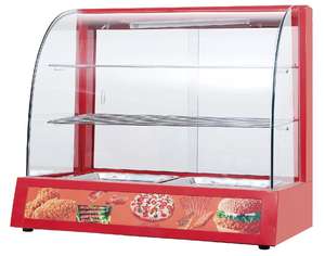 Vitrina Calentadora de Alimentos por Infrarrojos de 0.8KW y 220V para Pollo Frito y Carne Asada en Restaurantes de Comida Rápida y Supermercados - Product Image 3