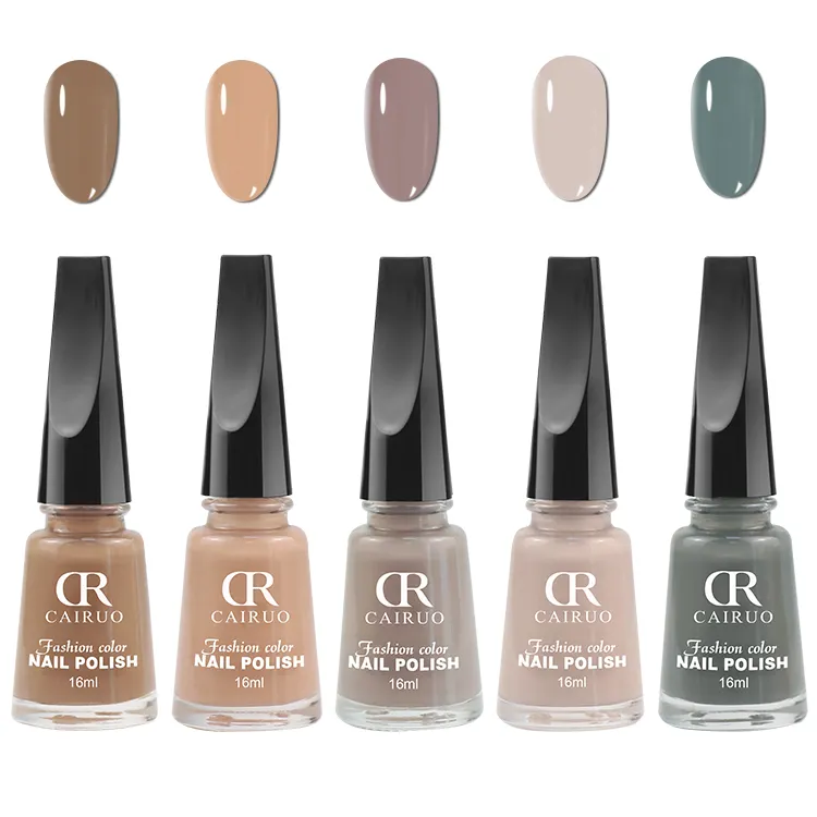 16ML CR Nude สีเล็บ Private Label Air แห้งผิวมันเล็บ Lacquer