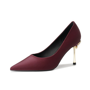 Chaussures pour femmes Y25909 à bout pointu et talon aiguille, ultra-hautes, avec décoration en strass, sexy et tendance - Product Image 5