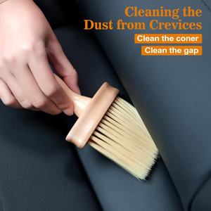 Cepillo de Madera Sostenible <span class=keywords><strong>para</strong></span> Teclado de Portátil, Diseño Rectangular <span class=keywords><strong>para</strong></span> Detallado de Automóviles, Limpieza de Computadoras, Cepillos de Baño, Esponjas y Estropajos - Product Image 5