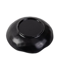 Assiette à salade irrégulière en mélamine vitrifiée, design moderne minimaliste japonais coréen, motif personnalisé, vaisselle d'hôtel créative
