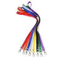 Boce gros couleur unie polyester élingues travail cartes d'identité cartes de visite cordes suspendues