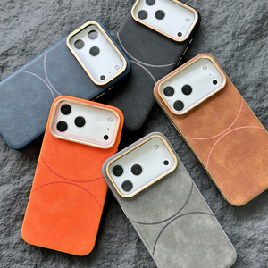 Funda de Teléfono de Cuero Retro Moderna L199 para iPhone 17 16 15 14 Pro Max, Resistente a Arañazos, para Samsung Android - Product Image 1