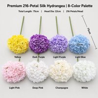 Premium Extra Grote Hortensia Kunstzijde Bloem 216 Bloemblaadjes Europese Stijl Gerimpelde Randen Kunstbloemen Bruiloft Tafeldecoratie