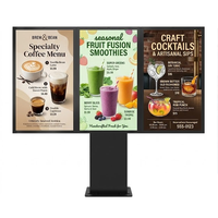 Dual-Panel Ultra-Breit LCD Digital Signage Display – Gestreckter Werbebildschirm für Videowände und Einzelhandelsgeschäfte