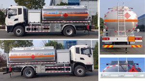 Camion-citerne Dongfeng 13 mètres cubes 4X2, camion-citerne à carburant, camion-citerne à huile, camion de ravitaillement mobile - Product Image 4