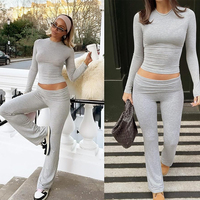 Conjunto Deportivo de Dos Piezas para Mujer, Ideal para Gimnasio, Correr y Uso Diario en la Calle, Venta al Por Mayor