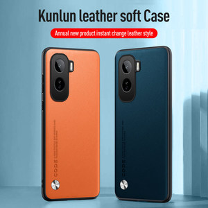 Étui arrière de luxe en cuir PU vegan style professionnel pour vivo T5 Pro 5G, pare-chocs souple en TPU mat - Product Image 6