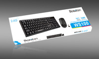 Kit Keyboard dan Mouse Nirkabel Optik Mini Slim 2.4Ghz dengan Receiver USB, Combo untuk PC Laptop, Portabel, Tahan Air, untuk Penggunaan Kantor
