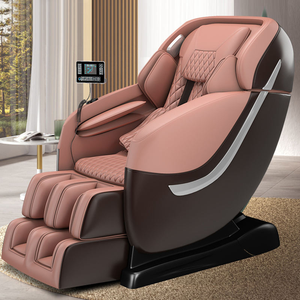 Sillón de masaje inteligente de cuero moderno, shiatsu, cuerpo completo, gravedad cero, vía doble SL, función musical - Product Image 1