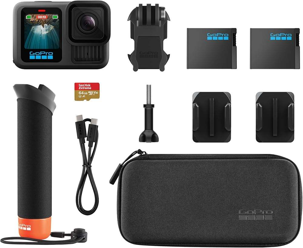 New Original <strong>GoPro</strong> HERO13 <strong>Black</strong> Sports Camera 5.3K60 4K120 2.7K240 360 Horizon Lock 1900mAh Enduro Battery 10M Waterproof
