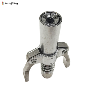 Boquilla de engrase de alta presión con doble agarre tipo abrazadera, boquilla plana eléctrica neumática para máquina de engrase - Product Image 4