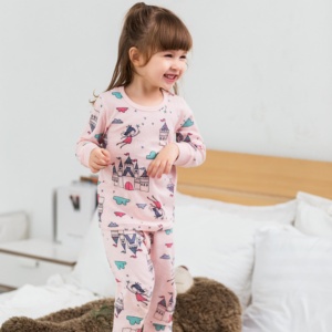 All'ingrosso/odm/oem <span class=keywords><strong>pigiama</strong></span> abbigliamento per bambini abbigliamento da notte per bambini set di abbigliamento per ragazze <span class=keywords><strong>pigiama</strong></span> <span class=keywords><strong>cotone</strong></span> con stampa animale <span class=keywords><strong>cotone</strong></span> 100% - Product Image 3