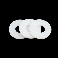 Rondelle plate en PTFE (Polytétrafluoroéthylène) résistante aux produits chimiques, joint d'étanchéité DIN 125A, rondelle isolante en PTFE blanc, rondelle plate en plastique