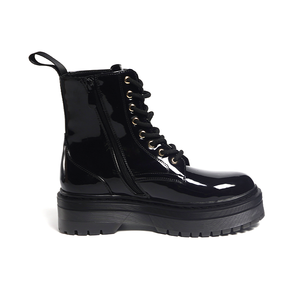 <span class=keywords><strong>Stivaletti</strong></span> da Donna Stile Britannico con Plateau, Chiusura con Lacci e Zip, Impermeabili, Ammortizzati, <span class=keywords><strong>in</strong></span> Ecopelle, per l'Autunno - Product Image 5
