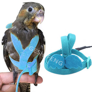 Tali Harness burung murah tali Budgie Cockatiel Macaw sedang kecil tali Harness burung Parrot dapat disesuaikan - Product Image 2