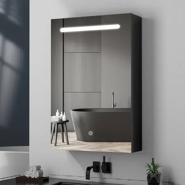 Bắc Âu Vanity Tủ Vanity Đèn phòng tắm Wall Mount Giày tủ đồ trang sức với gương