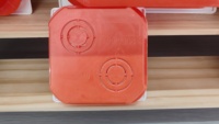 Boîtier de Commutation Extérieur Étanche en PVC Style Français AGUX IP54 86x86mm 3x3 Raccordable avec Vis Boîte de Jonction