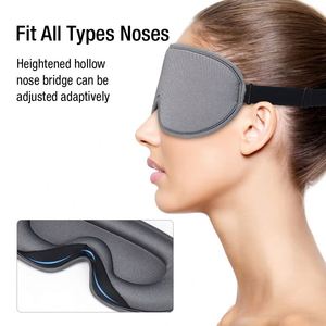 Custom Wholesale Night Sleeping Eye Memory Foam 3D Sleep Mask for Eyelash Extension - Product Image 2