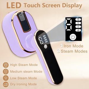 Plancha de Vapor Portátil Plegable con Pantalla LCD 110V/220V, Mini Plancha de Vapor Eléctrica de Mano para Ropa - Product Image 2