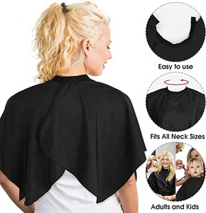 Mantella Corta da <span class=keywords><strong>Barbiere</strong></span> Personalizzabile Regolabile Impermeabile in Poliestere per Salone, Taglio Capelli, Trucco, per Donne e Uomini, Taglio <span class=keywords><strong>Barba</strong></span> - Product Image 2