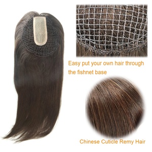 TP27 16" <strong>Hair</strong> <strong>Topper</strong> Human <strong>Hair</strong> Integration <strong>Hair</strong> Pieces for <strong>Women</strong> - Product Image 3