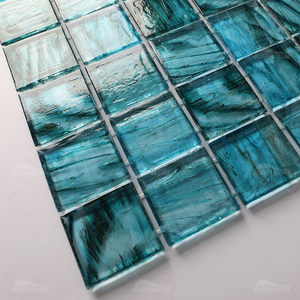 Bluwhale gạch Phật Sơn nhà máy khách sạn Spa màu hổ phách gạch thủy tinh khảm Silicone khớp nóng chảy gạch khảm thủy tinh bể bơi - Product Image 4