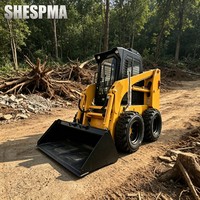 Minipala Gommata SHESPMA con Capacità Operativa Nominale di 750 kg, Ideale per Progetti di Paesaggistica, Stradali e Agricoli