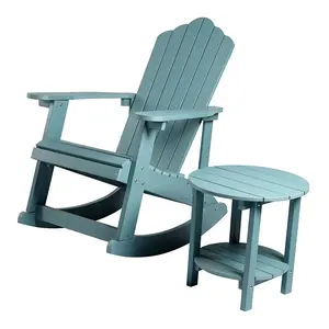 折叠批发塑料木质户外泳池家具Hdpe回收摇椅