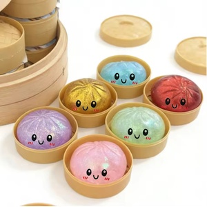 ของเล่นบีบตุ๊กตาซาลาเปาเนื้อนุ่มพร้อมกล่องนึ่ง ของเล่นลดความเครียด ของเล่นบีบคลายเครียด ลูกบอลสัมผัส ของเล่นกล่องสุ่ม สำหรับเด็ก เป็นของขวัญ - Product Image 3