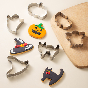 12 pezzi 3D <span class=keywords><strong>Halloween</strong></span> Cookie Cutter in acciaio inox taglio caramelle biscotto stampo strumenti di cottura per <span class=keywords><strong>Halloween</strong></span> decorazioni per la casa - Product Image 2