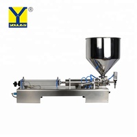 Machine de remplissage semi-automatique pneumatique G1WGD pour pâtes et liquides, 500 ml-1 L, pour crème, miel, huile, sauce, vin, eau, produits chimiques, en pot et en bouteille