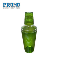 Shaker à cocktails en plastique PHQH 20 oz avec bouchon hermétique, style classique moderne, certifié ISO9001