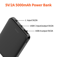 HYTO 2025 Meilleure vente de banque d'alimentation portable mince double sortie USB Mini banque d'alimentation 5000mah banques d'alimentation pour le chargement de téléphone portable