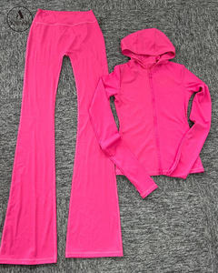 Survêtements ajustés pour femmes, vêtements de sport sur mesure, veste, pantalon de <span class=keywords><strong>jogging</strong></span> à revers, ensemble de survêtement pour femmes en 2 pièces - Product Image 3