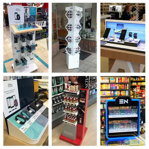 Exhibidor de Botellas de Licor, Brandy, Ron y Vino, de Acrílico, con Iluminación LED de 3 Niveles, Personalizado al por Mayor, Exhibidor de 3 Niveles para Botellas de Whisky y Vodka - Product Image 5