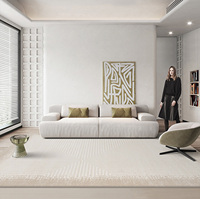 Tapis et carpettes de luxe turcs blancs crème nordiques en gros pour salon et chambre à coucher